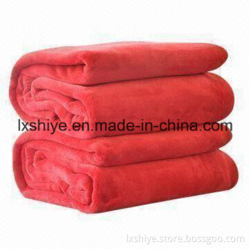Solid Coral Fleece Blakets